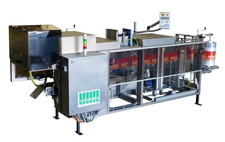 პოლიეთილენის პარკებში შესაფუთი დანადგარები